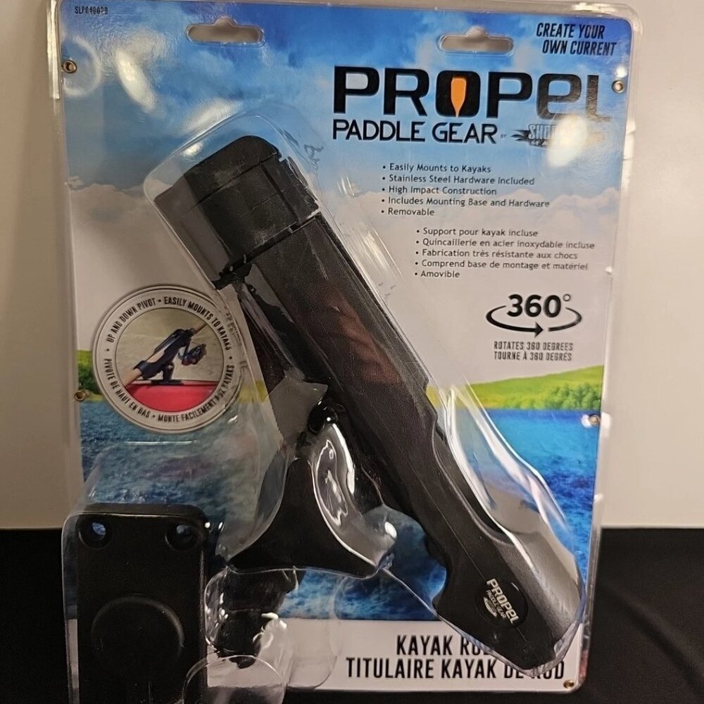 Shoreline Marine Propel Paddle Gear Kayak Rod Holder - Easy Mount
